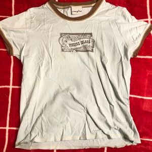 Tropical Vintage Light blue tee